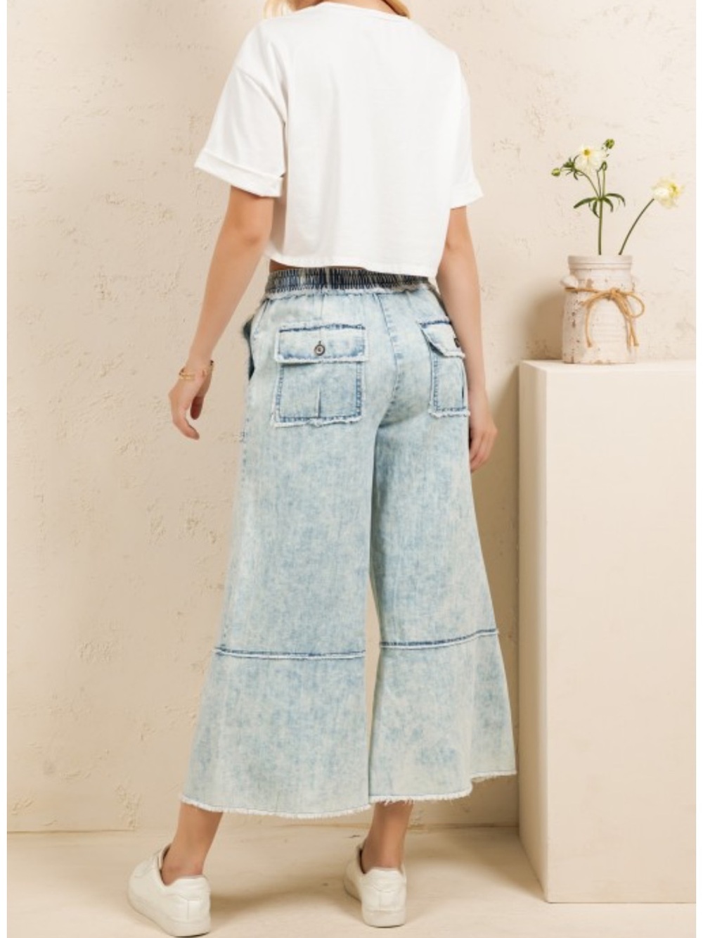 Sage + Fig Mineral Washed Pants - Picture 6 of 9